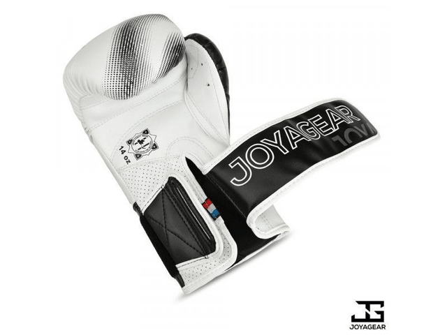 THE JOYAGEAR "EVOLUTION" KICKBOKSHANDSCHOENEN - WIT-BLACK EV700-WHITE-BLACK