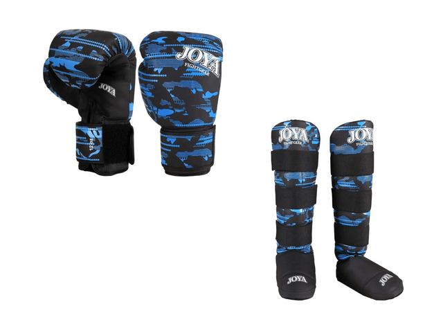 Joya Kinder Camo V2 Kickboks Set Blauw