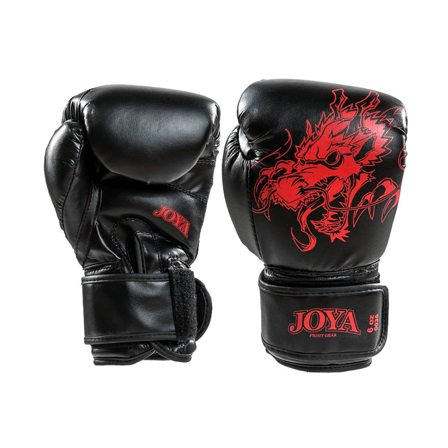 Joya Kickbokshandschoen - Rode Draak - PU