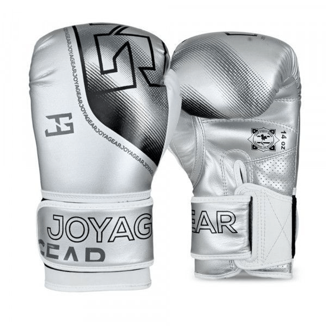THE JOYAGEAR "EVOLUTION" KICKBOKSHANDSCHOENEN - SILVER-WIT EV700-SILVER-WHITE