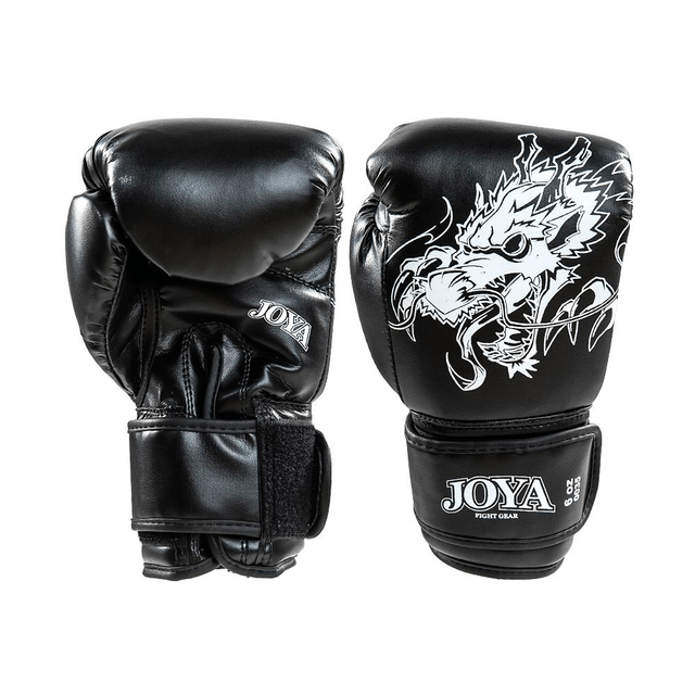 Joya Kickbokshandschoen - Witte Draak - PU (DR35-WH)