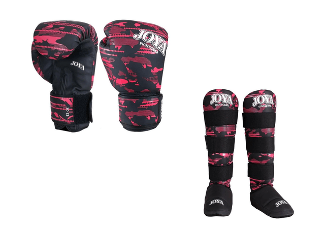 Joya Kinder Camo V2 Kickboks Set Roze