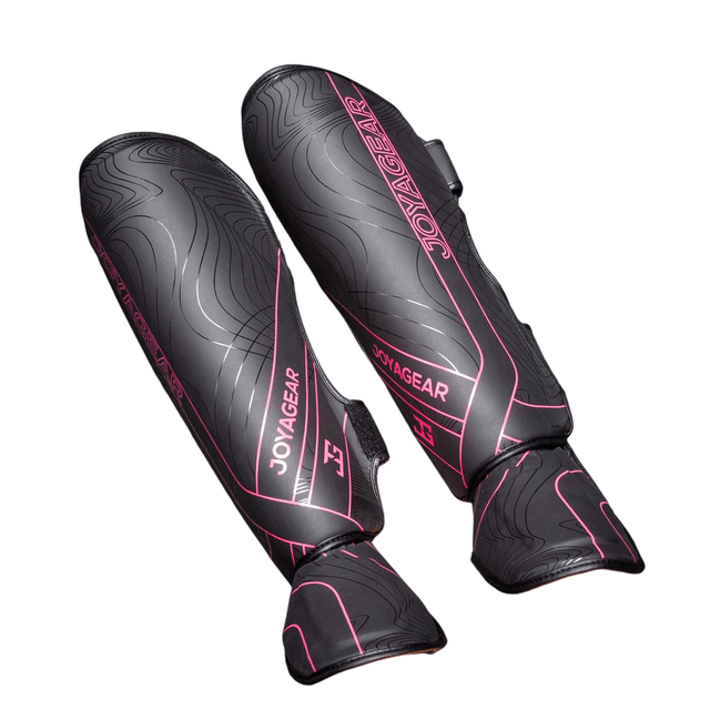 Joya ESSENTIAL Scheenbeschermers- Zwart/Roze 