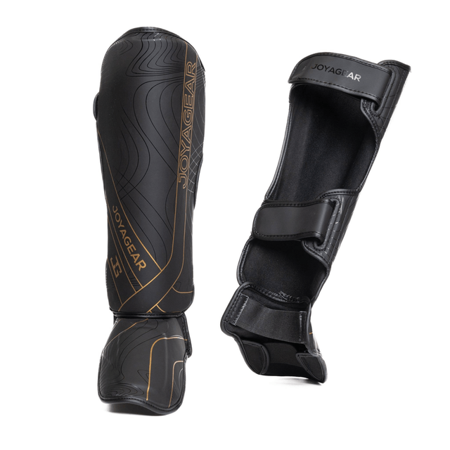 Joya ESSENTIAL Scheenbeschermers- Zwart/Goud