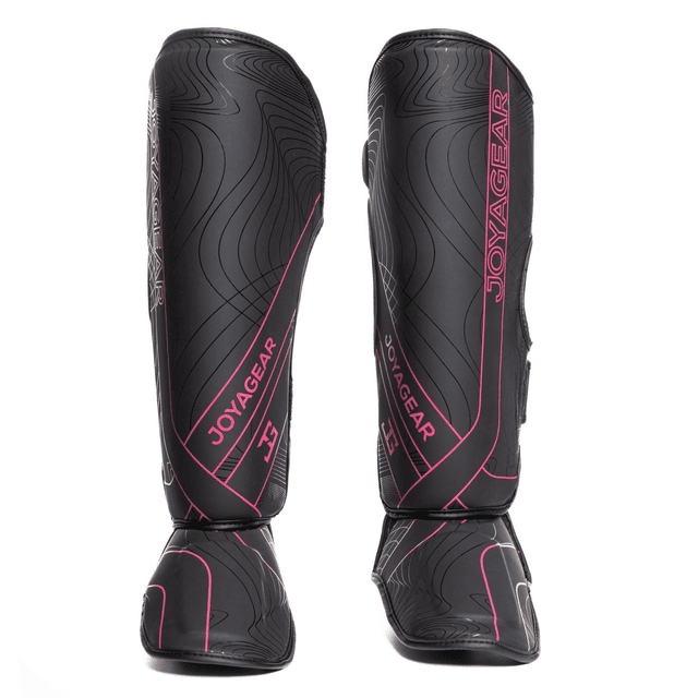 Joya ESSENTIAL Scheenbeschermers- Zwart/Roze 